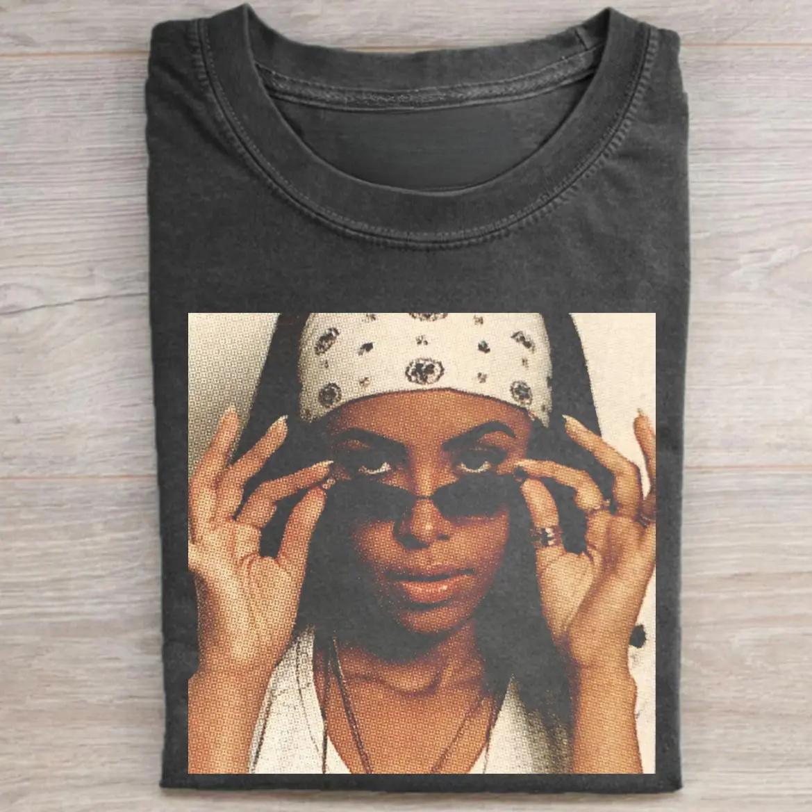 Vintage Aaliyah Graphic Tee - Aaliyah Merch - Music Shirt - 90's R&B - 90s Hip-Hop Queen Shirt - Aaliyah Tribute - R&B Icon Style - Gift for Fans of Aaliyah - Gift T-shirt - Unisex Cotton - Top Menswear Womenwear Streetwear