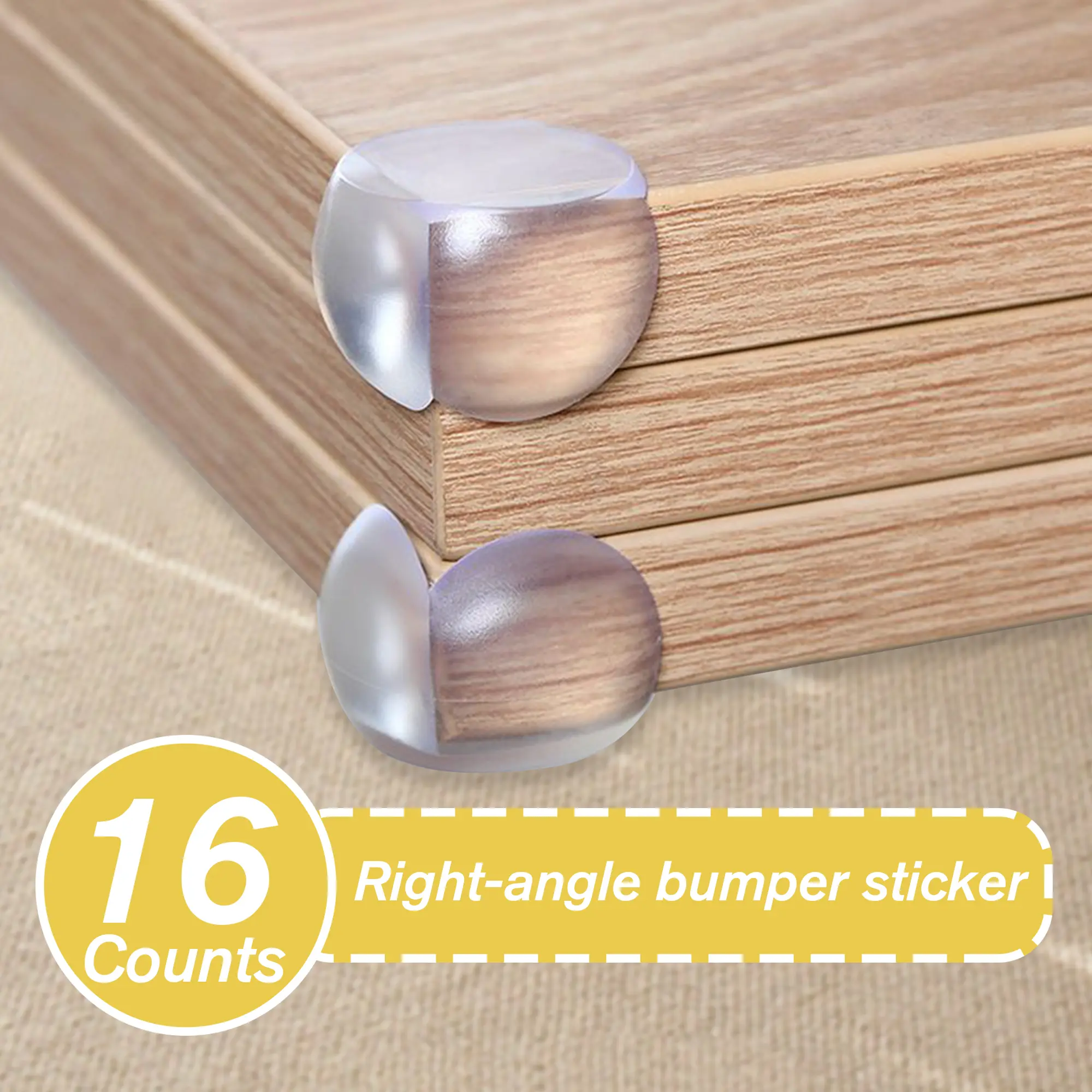 16 Counts Corner Protector for Safety,Round Safety Corner Covers，Protective Bumpers for Shielding Sharp Table & Furniture Edges