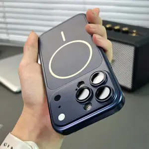 Luxury AG Matte Ultra Thin Magsafe Case for iPhone 17 Pro MAX 13 14 15 16 Pro Max Magnetic Matte Camera Protection Back Cover