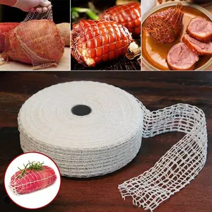 Elastic Meat Net Roll for Sausage Making Tools, Kitchen Household Beef Net, Ham Sock Rope Smoked Meat Net Accessories