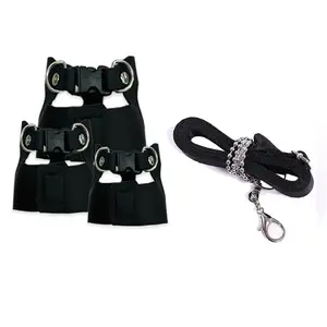 3pcs/Set S/M/L Hamster Squirrel Harness & Leash Escape Proof Outdoor Walking
