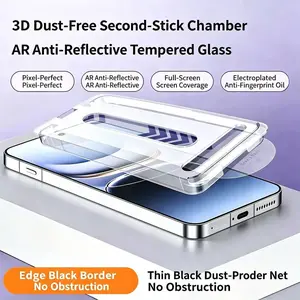2pcs Ar Anti-Reflective Screen Protector for iPhone Series, Scratch-Resistant, Bubble-Free, Fingerprint Resistant, Edge Protection