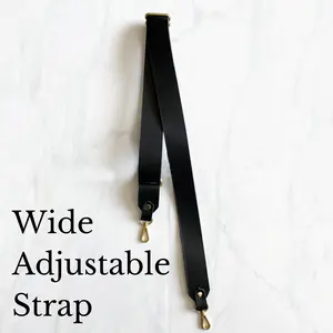 Full Grain Leather Purse Strap, High Quality Wide Leather Crossbody Strap, Leather Strap Add-On Personalized Purse Accessory, Made in USA
