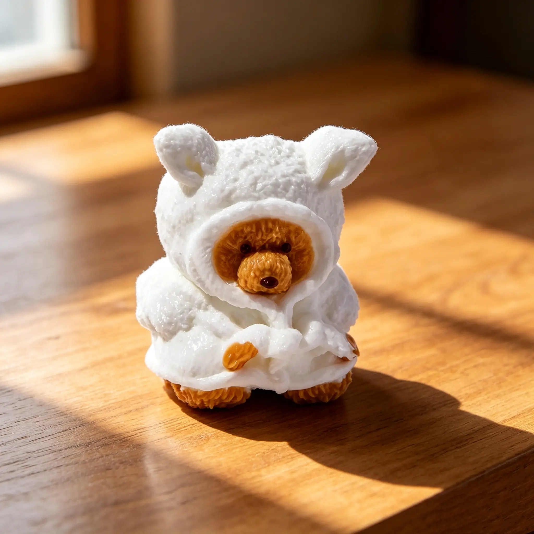 TABASQUISHY Back To School Mini Plush Bathrobe Bear Taba Squishy Toy, Kawaii Soft Slow Rising Fidget Toy, Stress Relief Squeeze Toy for Kids Gift