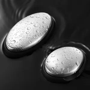Stainless steel oval metal deodorizing soap for removing odors like garlic and fishy smells, kitchen gadget.2pcs