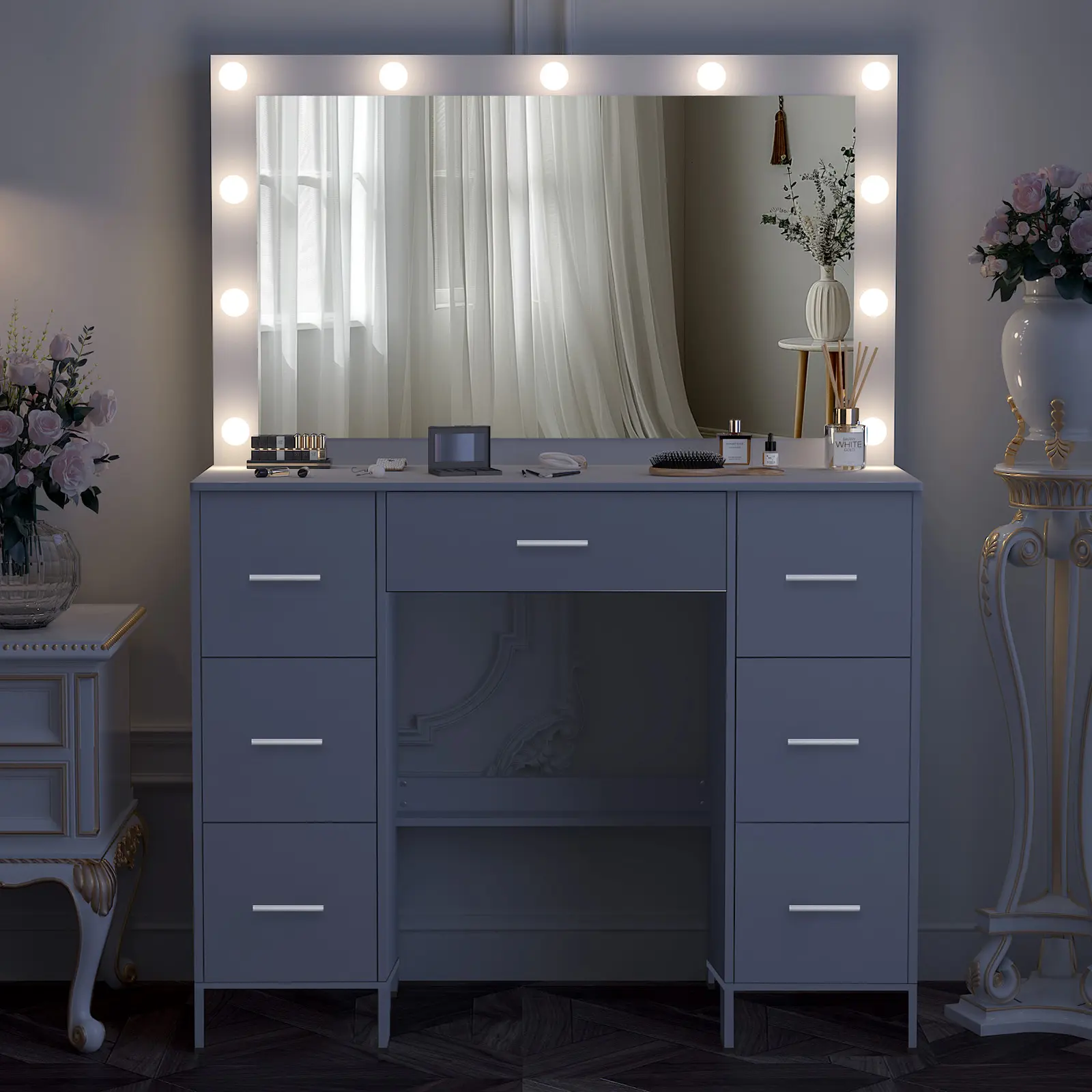 led mirror for dressing table - TikTok Shop