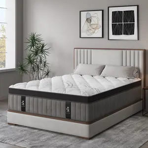 12/14Inch Mattress Twin Full Queen King Size Memory Foam Ergonomic Design Medium Firm Hybrid Mattress with Pocket Springs Gel Memory Foam for Luxurious Comfort