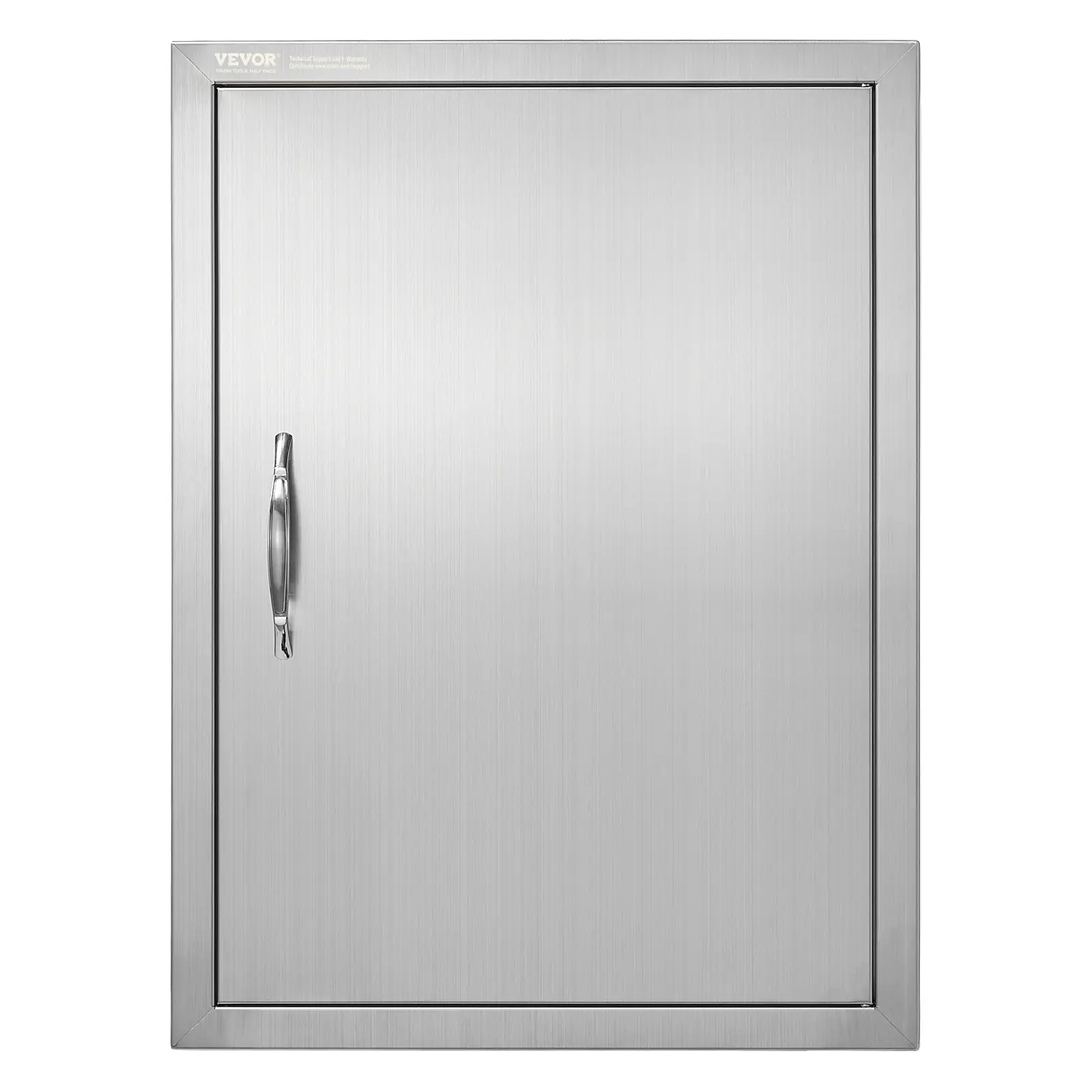 【Summerfinds】VEVOR 20x27x2 In Durable Steel Built-In Frame BBQ Access Door, Vertical Wall-Mounted Adjustable Exterior Door with Handle, Magnetic Seal Weatherproof for Outdoor Kitchens, Cad Template Included