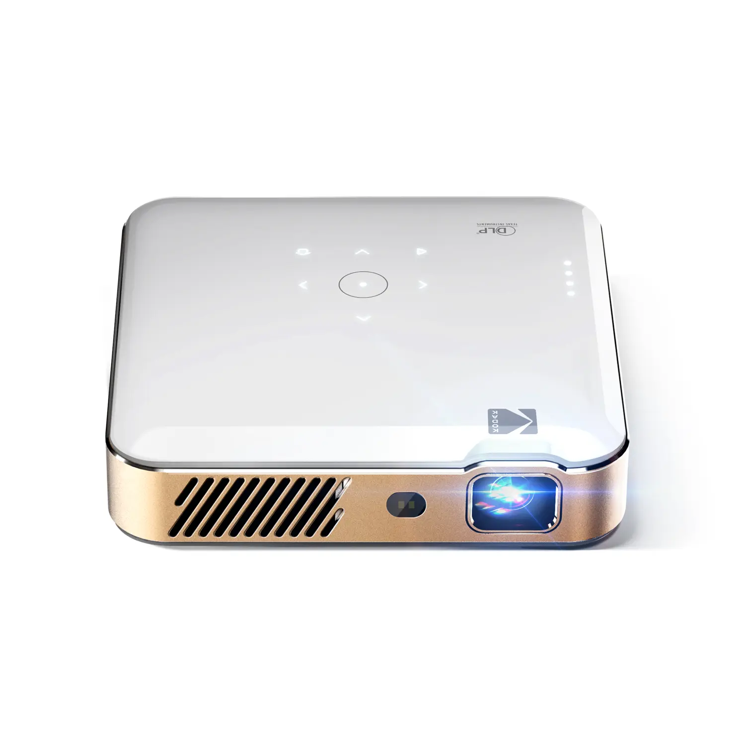 Kodak Luma 500 Mini Pico DLP Projector - Full HD Smart Device with Google TV 11.0, Auto Focus, Wi-Fi, Bluetooth, HDMI, Netflix Compatibility, Audio Support, Mobile Remote Control, USB for Movie Night, Screen