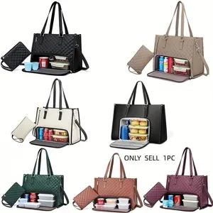 2-In-1 Lunch Bag Set, Leakproof Insulated Cooler + Storage Tote, Non-Food Contact, Ideal for Back to School & Travel