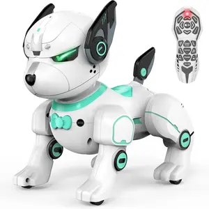 Remote Control Stunt Dog, Electric Smart Programming Follow Toy, Stunt Pet Dog, Amazing Tricks and Performances for Fun, Birthday Present, Realistic Robot Puppy