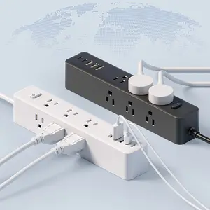 Surge Protector Outlet, 9 Ac Sockets, 3 USB Ports, 2 Type-C, Wall Mountable, Overload Protection, /, Versatile Use