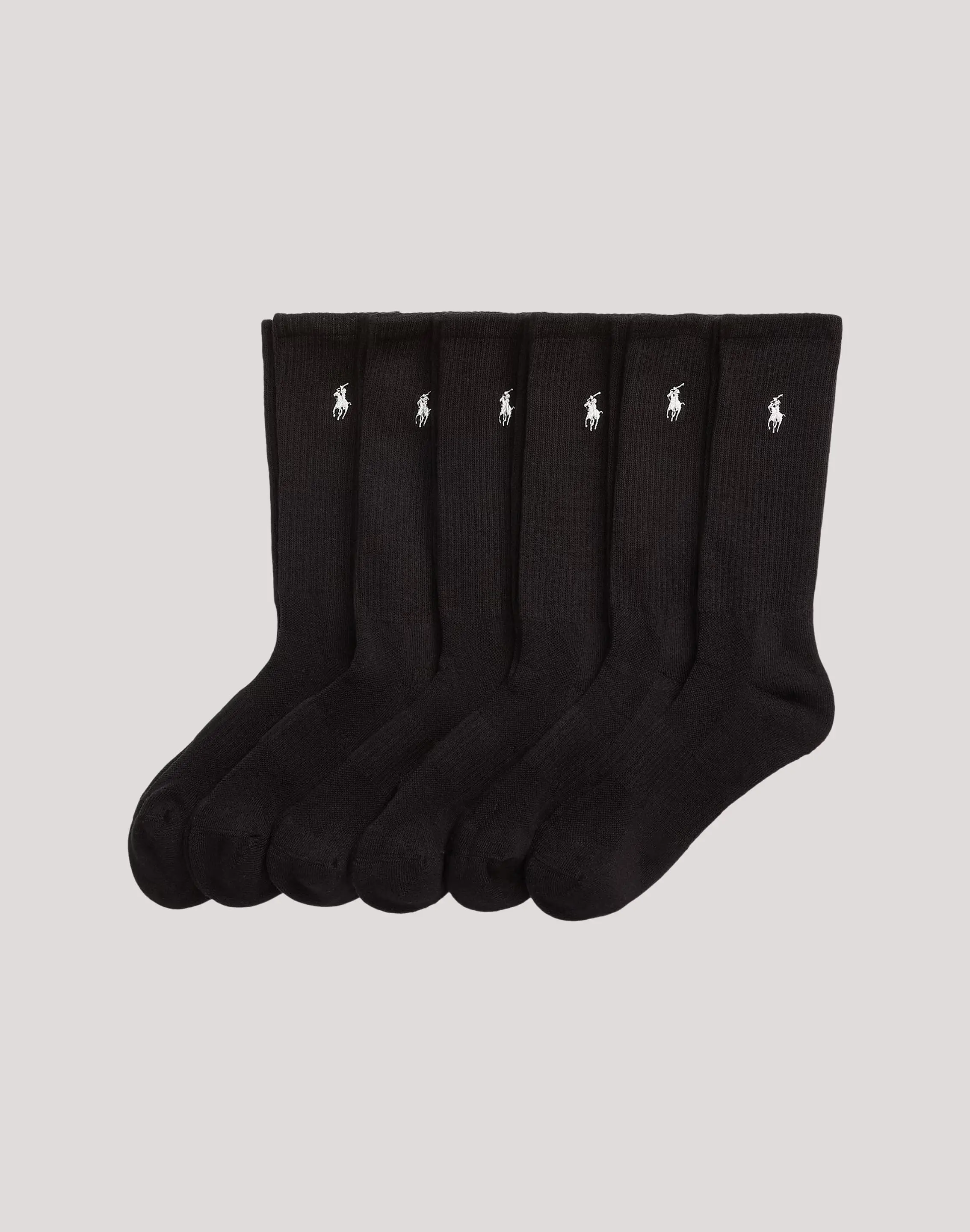 Mens Polo Ralph Lauren Crew Socks 6-Pack