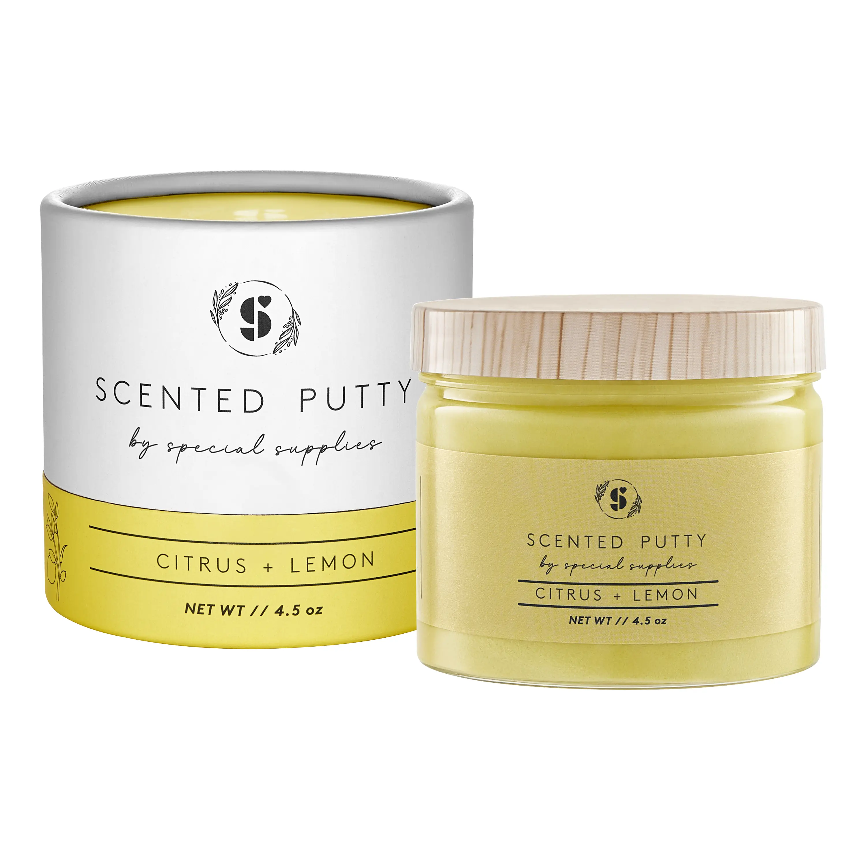 Special Supplies Scented Therapy Putty Dough - Natural Aromatherapy and Meditation Relaxation Gifts for Women, Kids and Adults - Non-Stick: Scent- Citrus + Lemon (4.5 oz)