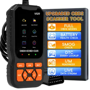 Obd2 Scanner Diagnostic Tool with Battery Tester, Automotive Scan Tool, Car Code Reader, Print Data to Cloud, Clear Engine Error Codes Since 1996