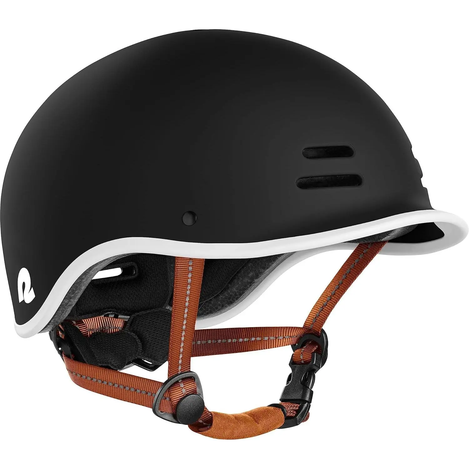 Retrospec Remi Adult Bicycle Helmet - Lightweight, ABS Shell, Integrated Visor, Adjustable Dial System, Ergonomic, Snug Fit, Chinstrap Buckle, Large 59-62cm, Multi-Size, for Men, Ideal for Commuting, Road Riding