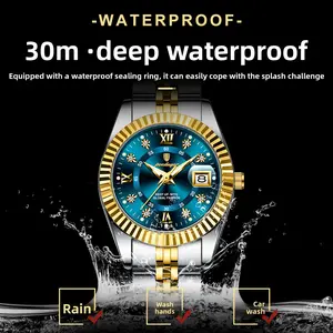 [Live Hot Item] Business Style Women's Watch Luxurious Luminous Quartz Wristwatch