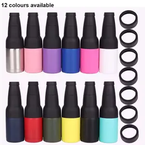 12oz 16oz Stainless Steel Insulated Can Holder with Bottle Opener, 3-In-1 Beverage Container for Soda and Beer, European Style Design