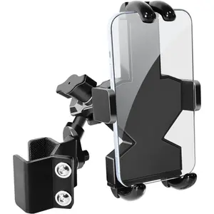 StarknightMT UTV Phone Mount for Pro-Fit Cage 360° Adjustable Aluminum Alloy 8 Claws SXS Phone Mount Heavy Duty Cell Phone Holder for Defender Ranger General Uforce for 4.0" to 7.2" Cellphone