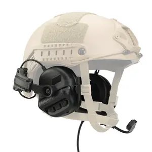 NEW F30-E Outdoor Electronic Tactical Shooting Hunting Sports Specific Noise Cancelling Headphones Ergonomic Design Adjustable Hearing Protection Tactical Eafmuffs Suitable for FAST/WENDY Helmets