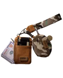 Wrangler Women's Camo Print Dual Pouch Wristlet - Wg286-W0051 Gn