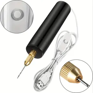5pcs/115pcs Mini Electric Drill Kit - Portable & Versatile for Jewelry Making, Wood Crafting - USB Rechargeable Screwdriver Tool Set with Comprehensive Drill Bit Collection - Perfect for DIY Arts & Crafts Enthusiasts