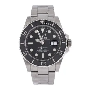 Pre-owned Rolex Oyster Perpetual Submariner Date Automatic Watch Stainless Steel and Cerachrom 41 by Rebag