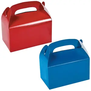 Red & Blue Gable Box Favor Kit for 24