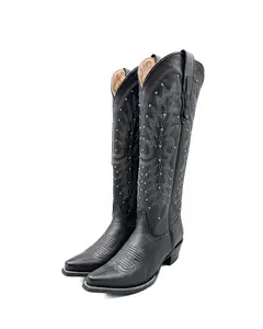Cowboy Boot Tall Black Cowboy Boot Tall Black