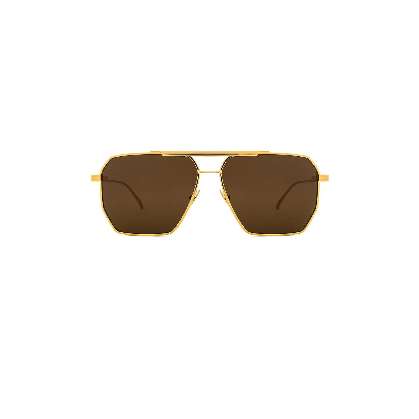 Bottega Veneta Aviator Sunglasses in Gold