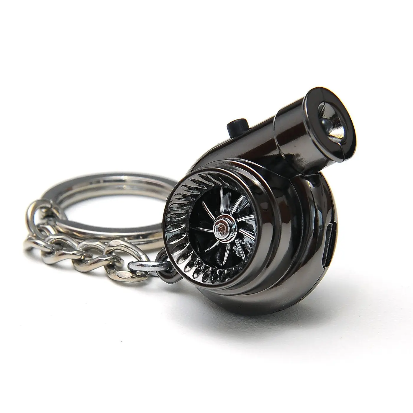 Boostnatics Electric Turbo LED Keychain w/ Sounds (Black)