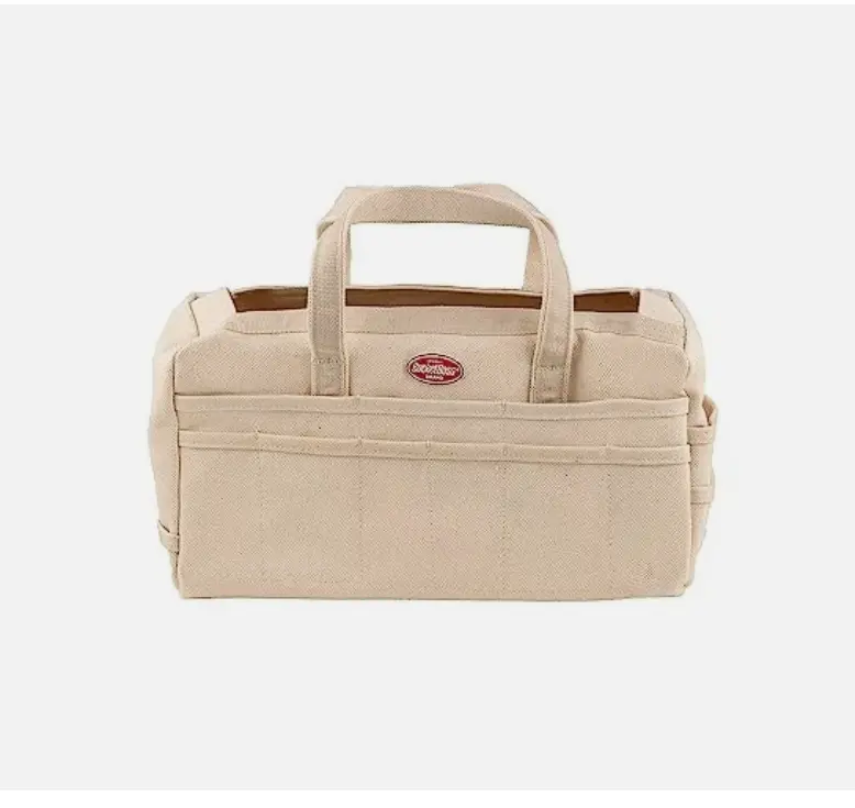 Bucket Boss Original Rigger's Bag Natural Tool Bags Original Series Canvas Work Tool Bag with Handles for Rigging Professionals Natural Material