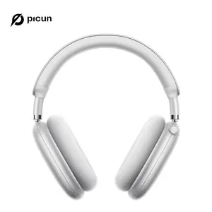 Picun F8 Pro Wireless Headphones - 52dB Noise Cancellation, 5 Smart ENC Mics, Detachable  Fabric Ear Cushions, 140 Hour Standby, Seamless Dual Device Connection for All-Day Use and Boosted Productivity