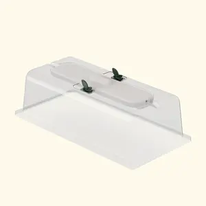 Vego Garden Humidity Dome with Grow Light 10" x 20" All-in-One System for Seedlings with Dual Sliding Vents and Reusable Design
