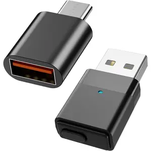 USB Bluetooth Adapter for PS5, PS4, Switch, Mac, PC - Type C Bluetooth Receiver, aptX HD, Plug & Play Mini USB Audio Adapter for Gaming, Meetings & Music