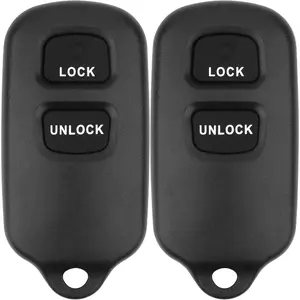 Remote Key Replacement for 2001-06 Toyota Highlander/00-06 Celica Echo/00-03 Prius/01-04 RAV4/04-06 Tundra/99-09 4Runner/2004-2007 xB, HYQ12BBX HYQ12BAN, 2 Pieces