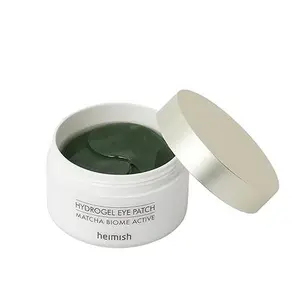[Heimish] Matcha Biome Hydrogel Eye Patch (1.4g/0.05oz *60pcs) – Cooling, Brightening & Anti-Aging for Puffy Eyes, Dark Circles Springtok Calming