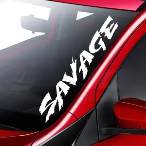 Large Savage Version Lowrider Car Truck Window Windshield Lettering Decal Sticker Decals Stickers Drift Dub Lowered JDM Fresh Detailed Stance Fitment 4x4 22"
