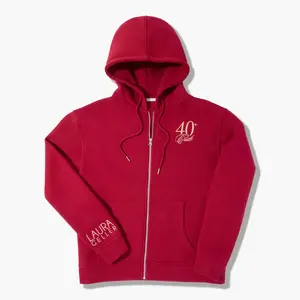 Laura Geller The 40+ Club Zip-Up Sweatshirt with Classic Design and Comfortable Fit