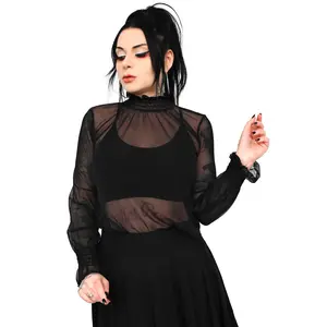 Andrea Mesh Long Sleeve Top