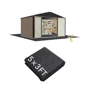 GAOMON 5 x 3 ft Outdoor Storage Shed Mat, Waterproof Floor Mat, Non-Slip & Non-Scratch Protective Mat for Garden Sheds