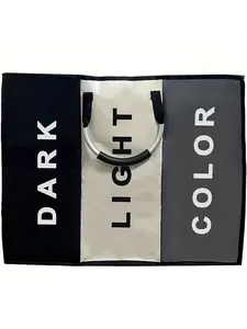 63.4 Gallon Portable Laundry Basket with Aluminum Handles - Large Capacity, Suitable for Black, White and Colored Clothes, Durable Fabric with Sturdy Handles, Ideal for All Seasons, Easy to Carry, Laundry Basket