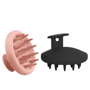 Silicone Scalp Massager Shampoo Brush,Hair scrubber with Soft Silicone Bristles for Wet Dry Hair to Remove Dandruff, Relieve Stress, Scalp Massage Tool for Men Women