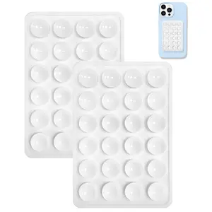 2PCS Silicone Suction Phone Case Mount,Non Slip Suction Cup Phone Mount,Hands-Free Phone Accessories Holder for Selfies and Videos,Silicon Adhesive Phone Stand Sticky Cellphone SmartphoneHARD EDGE