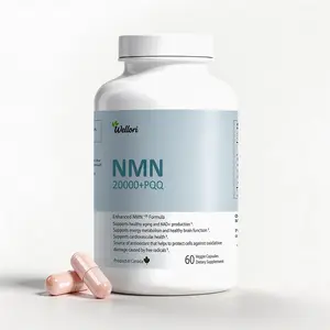 Wellori 20000mg NMN Supplement with PQQ GABA Resveratrol & Passion Fruit Extract for Anti-aging, NAD+ Production, Energy Metabolism, Brain Function, Cardiovascular Health, Antioxidant Protection - Edible, Healthcare