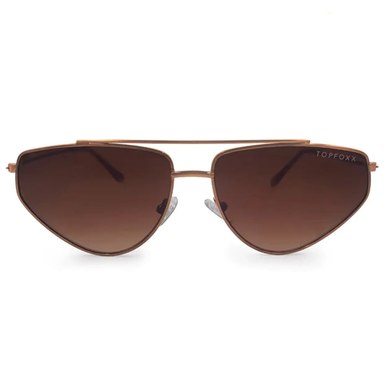 Hasta La Vista - Brown - Aviator Sunglasses - Certified Shatter-Resistant Lenses - UV400 - For Women & Men