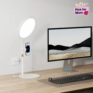 【Flash Sale】Weilisi Desk Ring Light with Stand - 10.5'' Desktop Ring Light with Phone Holder for Video Recording, Adjustable Desk Lighting for Webcam, Meetings, Live Stream, Home Office #SummerVibes