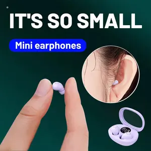 Mini invisible wireless Bluetooth earbuds with high fidelity sound quality, low frequency loop, intelligent noise reduction, side sleeping, sleeping, sports, commuting, and class are the perfect gifts headphone gamingheadset touch operation peats in-ear t