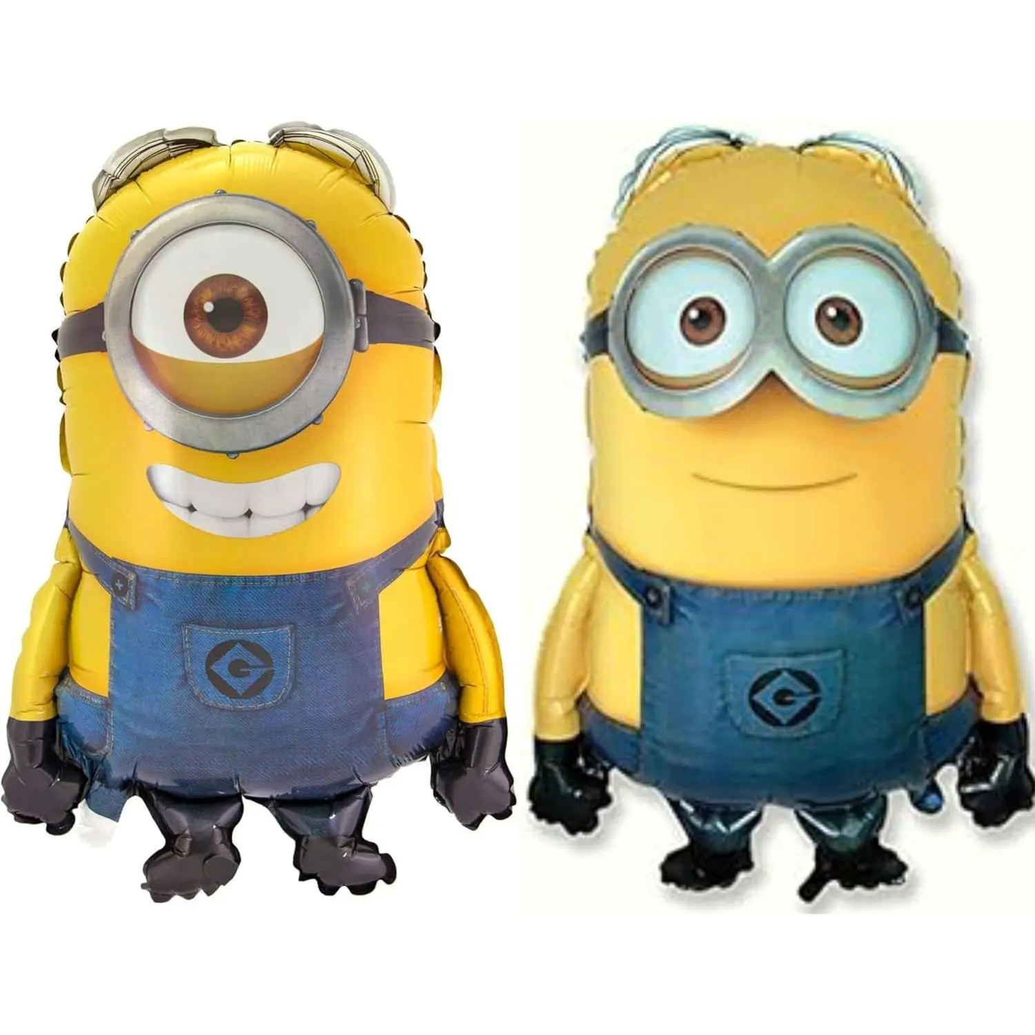 Balloonshop Despicable Me Minion Character Shape Foil Balloons Set (CS126-CS141) - 2 Sets of 30 Dave & Stuart Minion Faces Foil Material Balloons for Wall Decoration, Festive Supplies, Gift