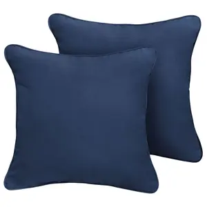 Set of 2 Sunbrella Indoor/Outdoor Square Pillows
